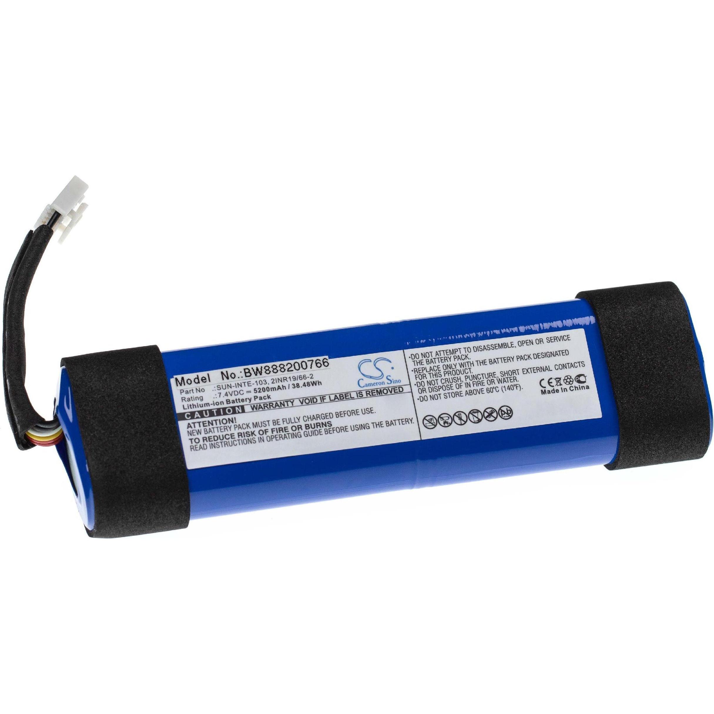 XCell Akku für JBL Xtreme 2 u.a. wie SUN-INTE-103 u.a. 5200mAh für Lautsprecher Boxen Speaker, Audio Zubehör, Blau