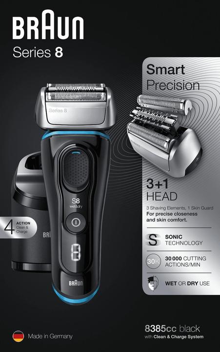 Actual product image Braun 8385CC Electric shaver, black