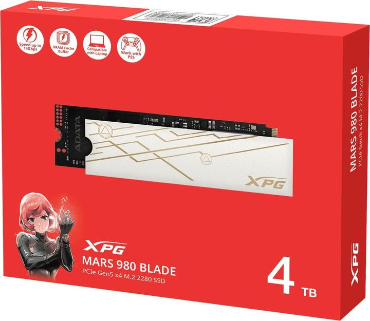 Produktbild Adata XPG MARS 980 BLADE (4000 GB, M.2 2280)