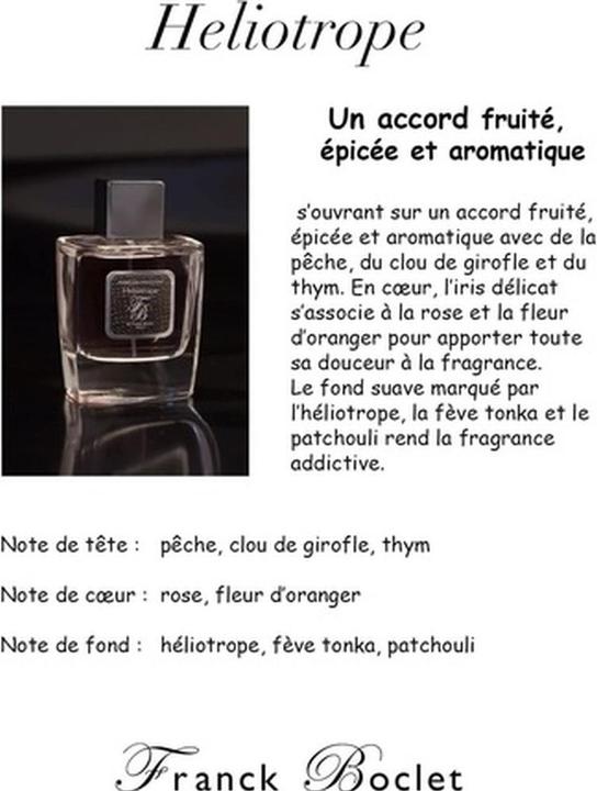 Produktbild Franck Boclet Heliotrope by (Eau de Parfum, 100 ml)
