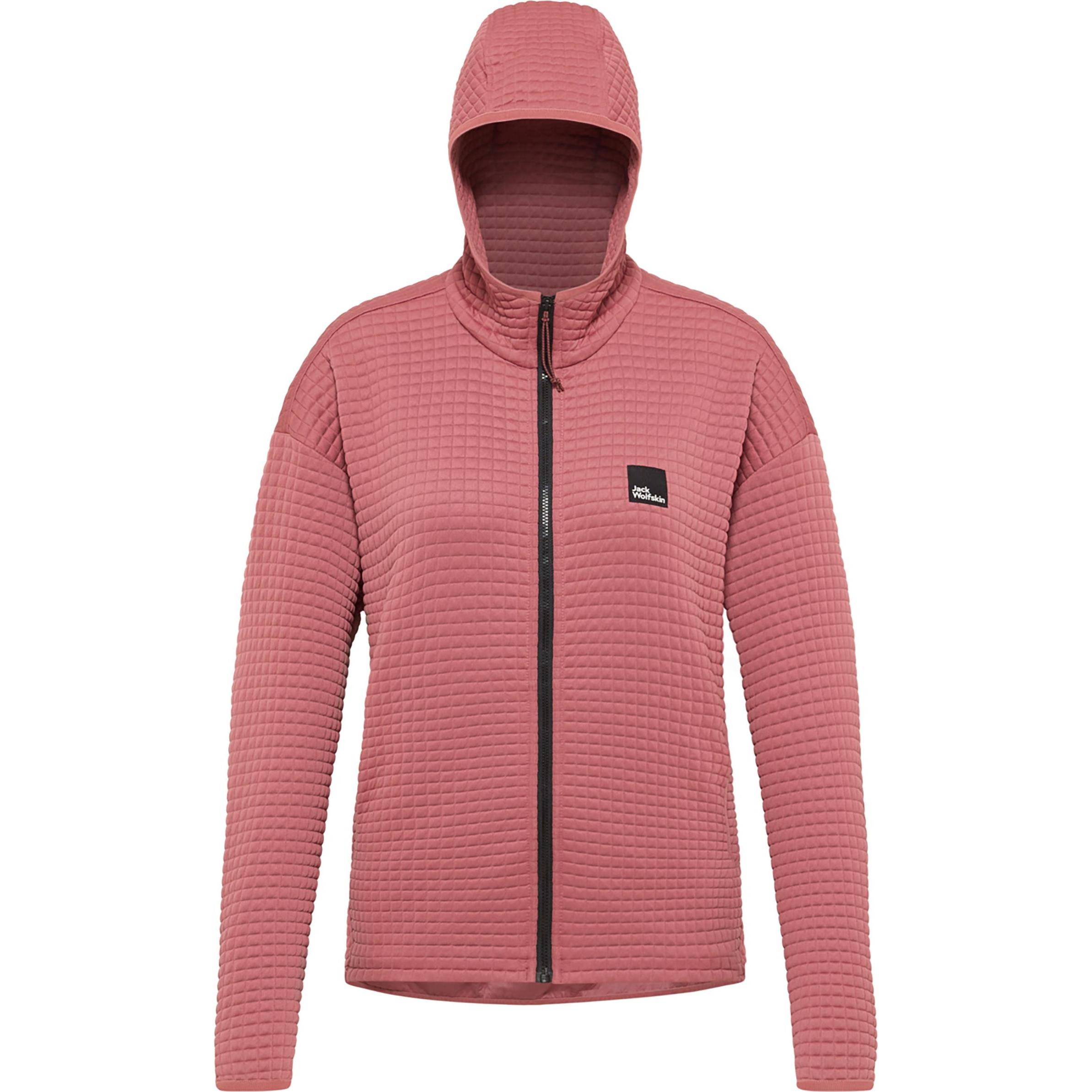 Jack Wolfskin, Damen, Jacke, Mogari Hooded Fz W (S), Rot, S