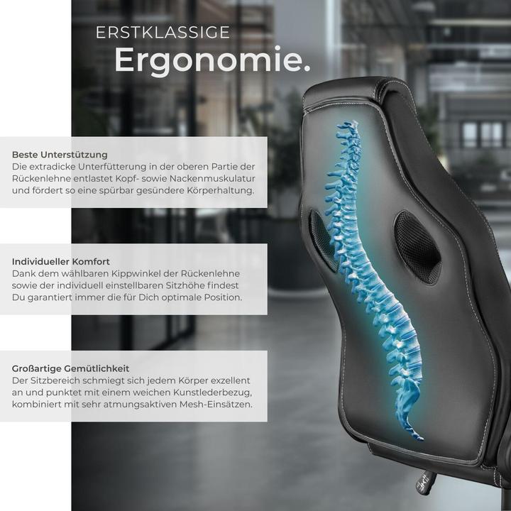 Image du produit tectake Chaise de bureau