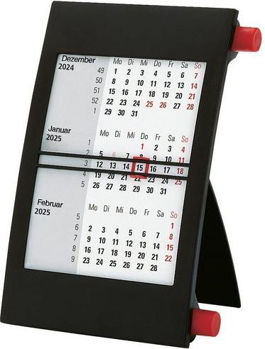 Produktbild Markenlos 3-Monats-Tischkalender 11x18cm (11 x 18 cm, Deutsch, Französisch, Englisch)