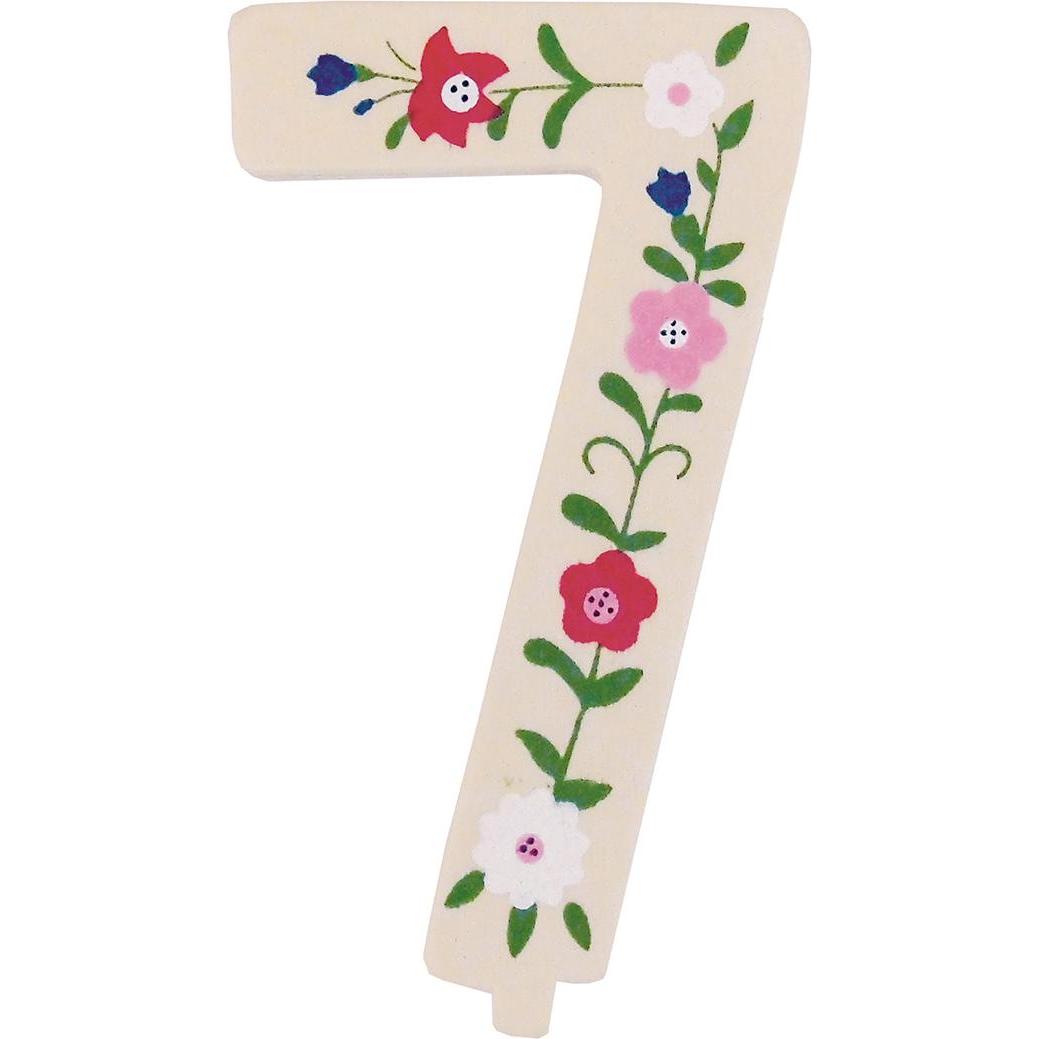 Thumbnail - Tib Geburtstagszahl Zahl 7 Holz mehrfarbig