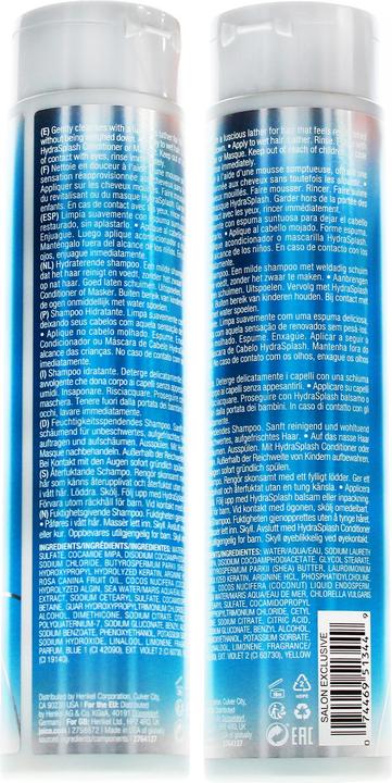 Actual product image Joico HydraSplash Hydrating Shampoo 300ml (Liquid shampoo, 300 ml)