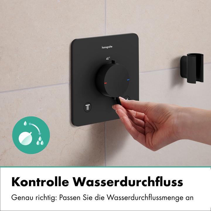 Actual product image hansgrohe Thermostatic Shower and Bathtub Mixer with Safety Stop and Dual Function Control