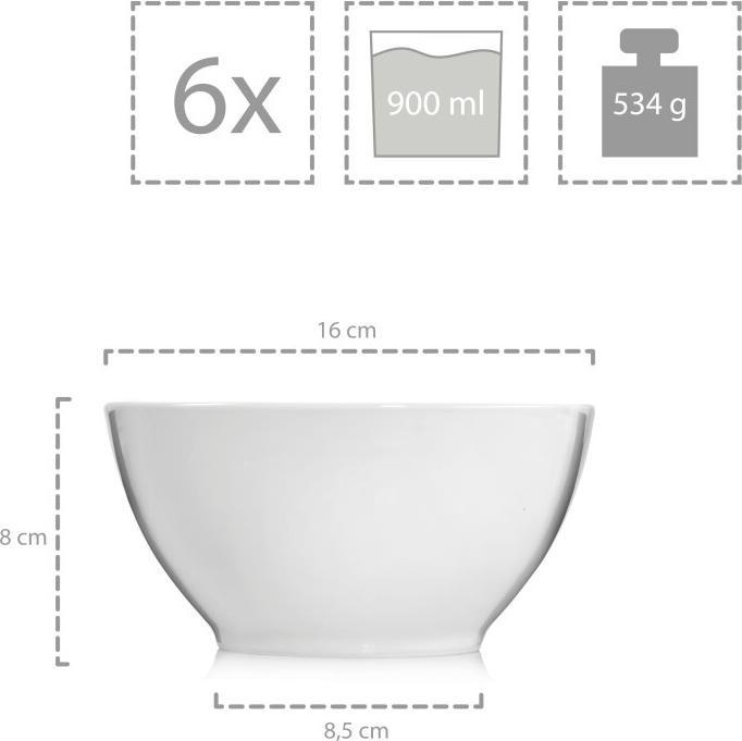 Image du produit Sänger Geschirr Bols à soupe Sunfort (0.90 l, 6 x)