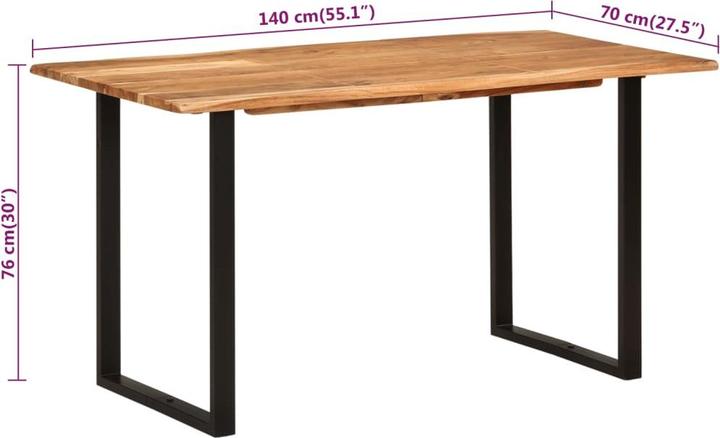 Image du produit vidaXL Romanovna (140 x 70 x 76 cm)