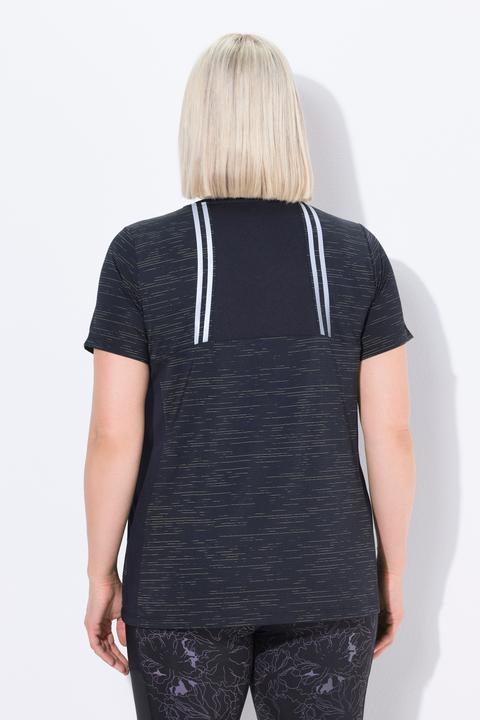 Produktbild Ulla Popken Funktionsshirt, Mesheinsätze, V-Ausschnitt, Halbarm (56)