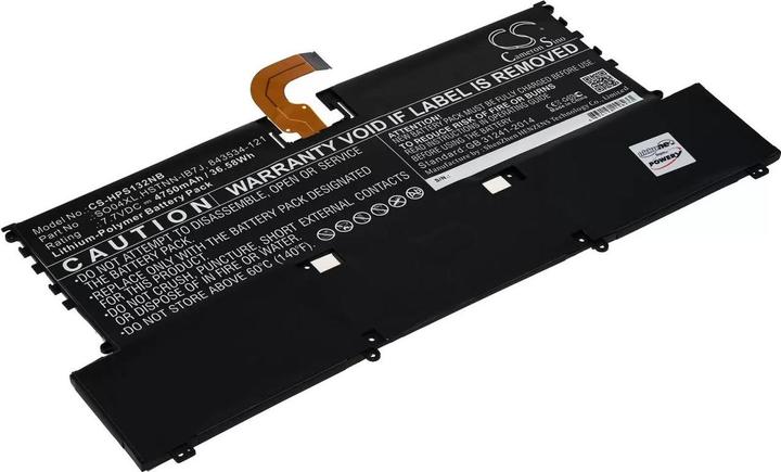 Actual product image AccuCell Battery HP Spectre 13-v000na, 13-v000ng, type SO04XL (please note the connector!) (4750 mAh)