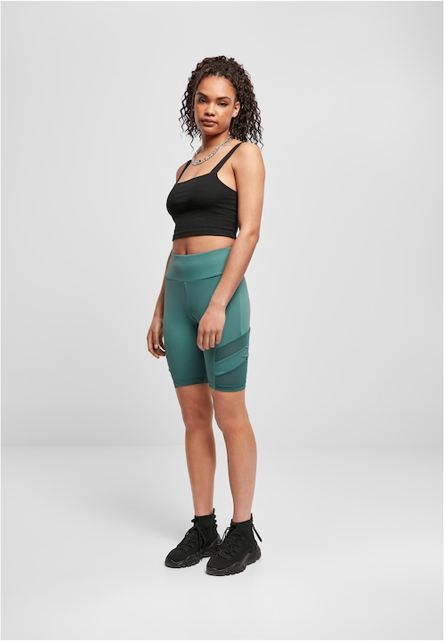 Immagine prodotto Urban Classics Pantaloncini da ciclismo Tech Mesh a vita alta da donna (4XL)