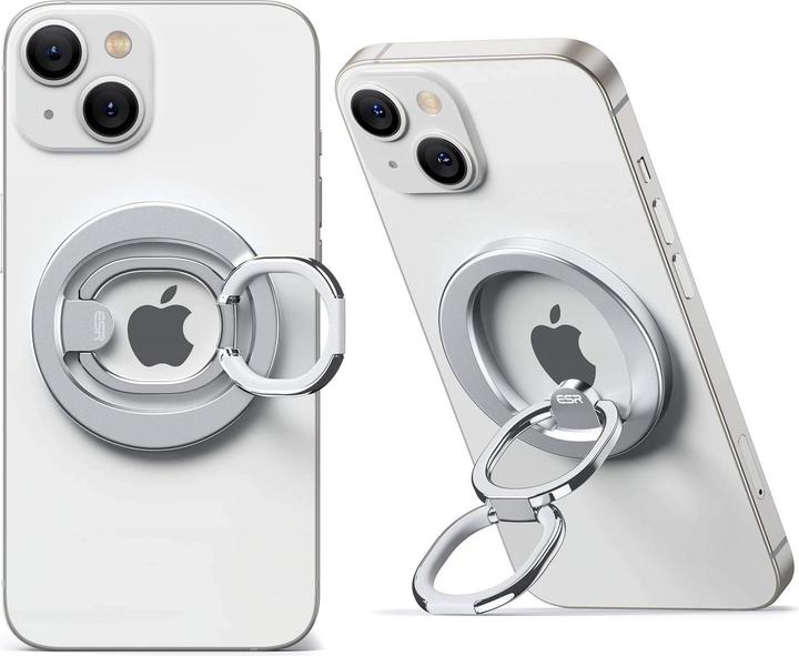 Actual product image ESR Halolock MagSafe ring stand for the phone - silver