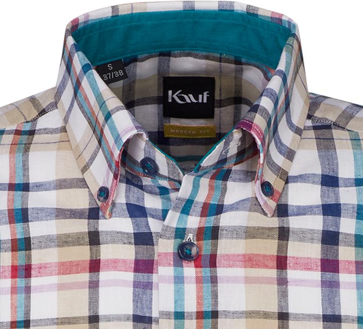 Immagine prodotto Kauf Verona Button Down Kurzarm modern fit mit Kontrast (M)