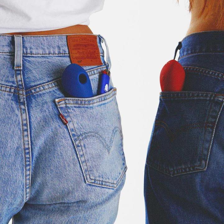 Actual product image Puissante Mini Coco Air Pressure Vibrator - Blue