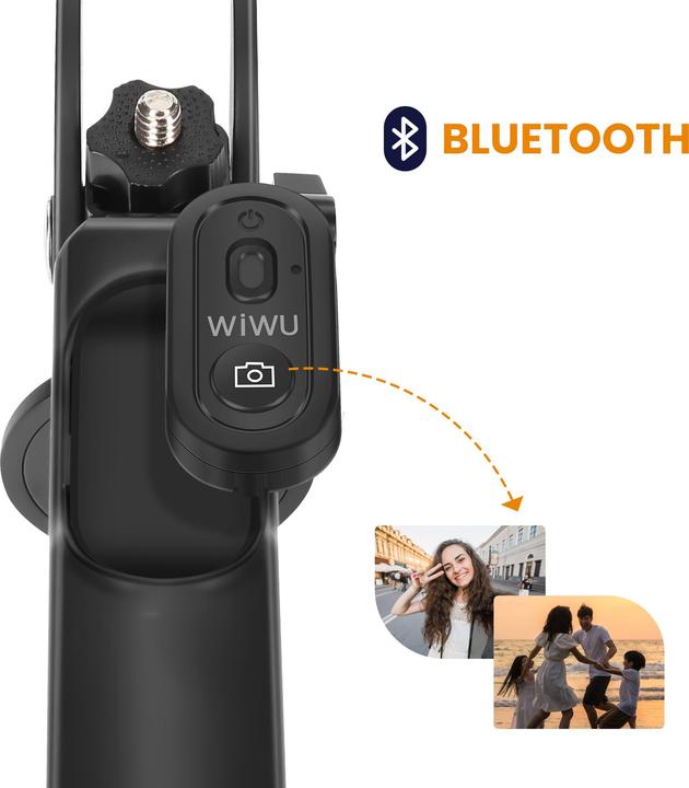 Immagine prodotto Wiwu Selfie stick - Selfie Stick Wi-SE012 with Tripod Function and double LED light