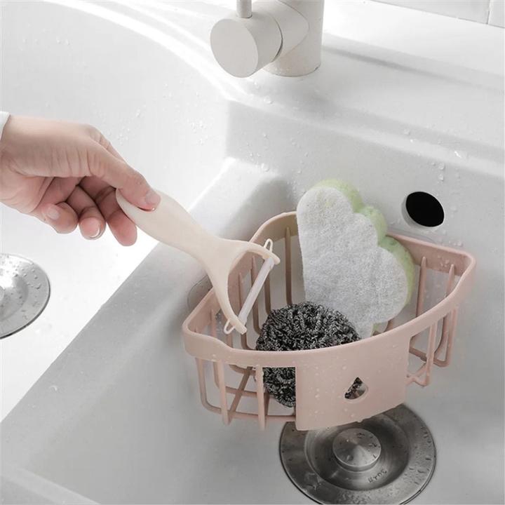 Produktbild König Design Duschregal Duschkorb Ablage Ohne Bohren Badregal Duschregal Eckregal Organizer (19 x 9 x 9 cm)