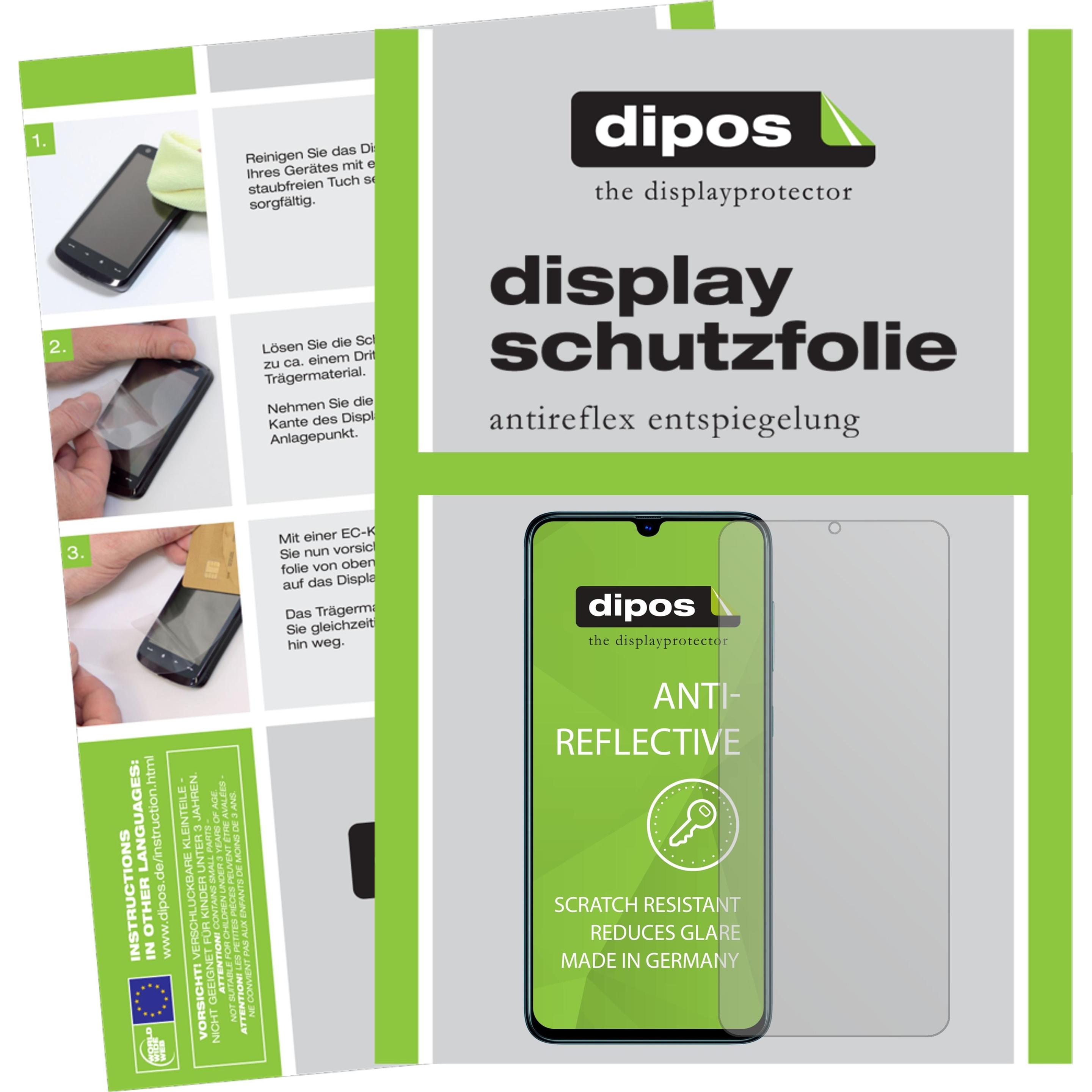Dipos Displayschutzfolie Antireflex (6 Stück, Samsung Galaxy A70S), Smartphone Schutzfolie, Transparent