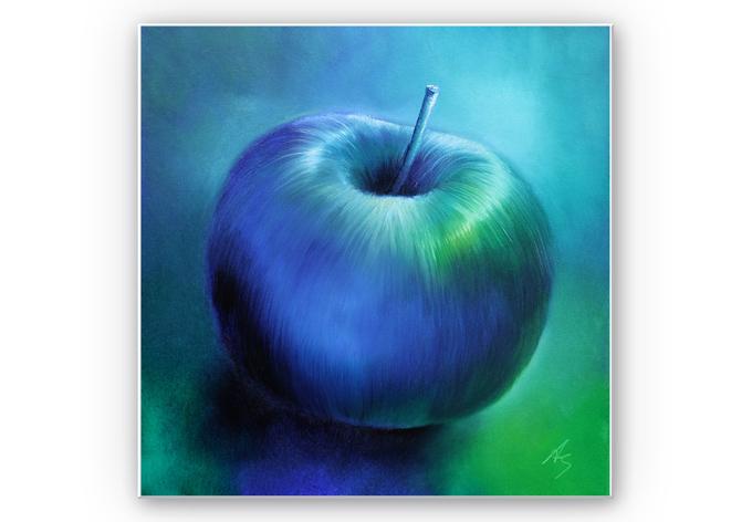 Produktbild Trenddeko Schmucker - Blauer Apfel (30 x 30 cm)