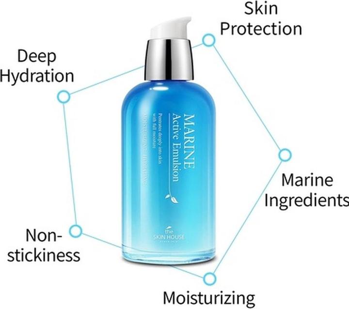Produktbild The Skin House () Marine Active Emulsion 130ml Hydrating Hyaluronic Acid Daily Moisturizing Lotion (130 ml, Tagescreme)