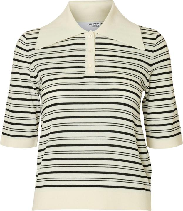 Actual product image Selected Femme 100% Merinowoll Polohemd aus Strick (M)
