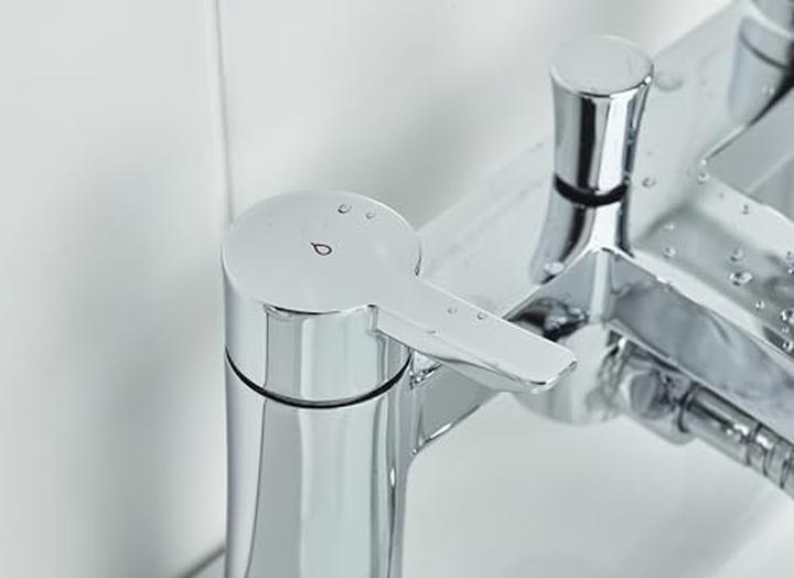 Actual product image Bristan Apelo 2-Hole Bath Mixer Tap with Durable Chrome Finish and Ceramic Disc Valves