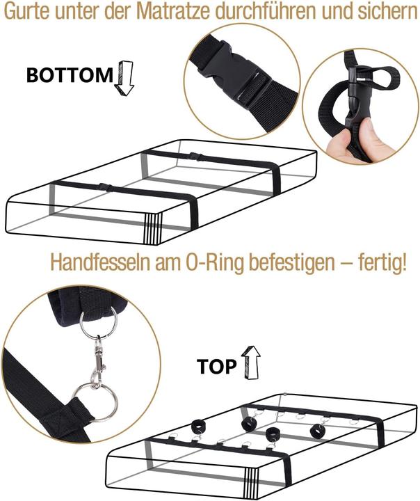 Actual product image Huoroter Bondage-Set Bettfesseln