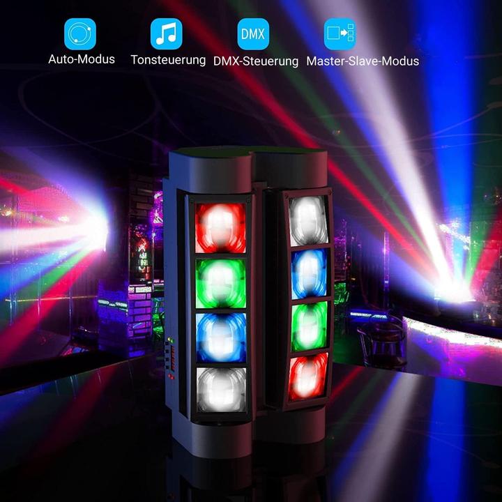 Image du produit Betopper 2er-Set Moving Head Bühnenlicht (45 W, LED)