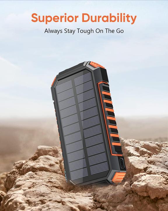Actual product image Hiluckey Solar Powerbank (26800 mAh, 15 W)