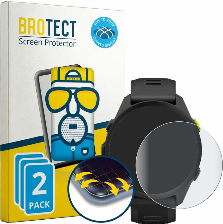 Produktbild BROTECT Fullscreen für Garmin Forerunner 70 Schutzfolie Displayschutz Folie Matt Entspiegelungsfolie