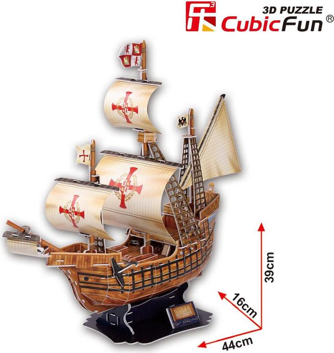 Actual product image Cubicfun 3D Puzzle sailing ship Santa Maria (113 pieces)