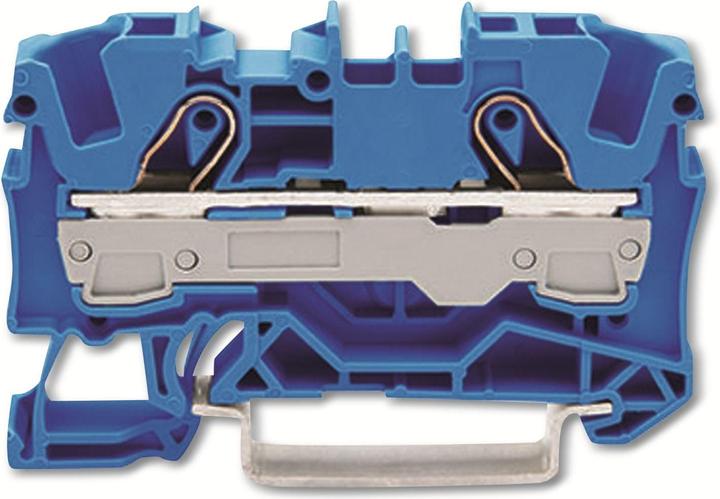 Productafbeelding Wago DIN-rail klemmenstrook 2x6mm2 blauw