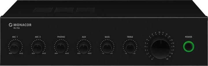 Produktbild Monacor PA-704 ELA-Verstärker 70W 4-Kanal