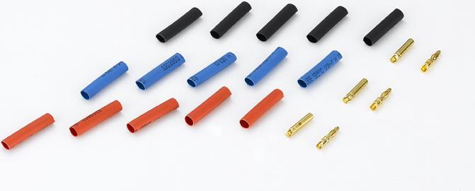 Produktbild Hobbywing 2mm Stecker inkl. Schrumpfschlauch