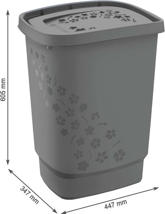 Produktbild Rotho 2er Set Wäschesammler FLOWERS (55 l)