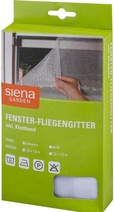 Siena Garden 269949 Fenster-Fliegengitter, Weiss (100 x 100 cm)
