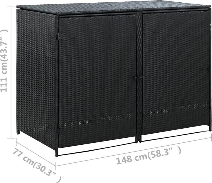 Actual product image vidaXL Mülltonnenbox