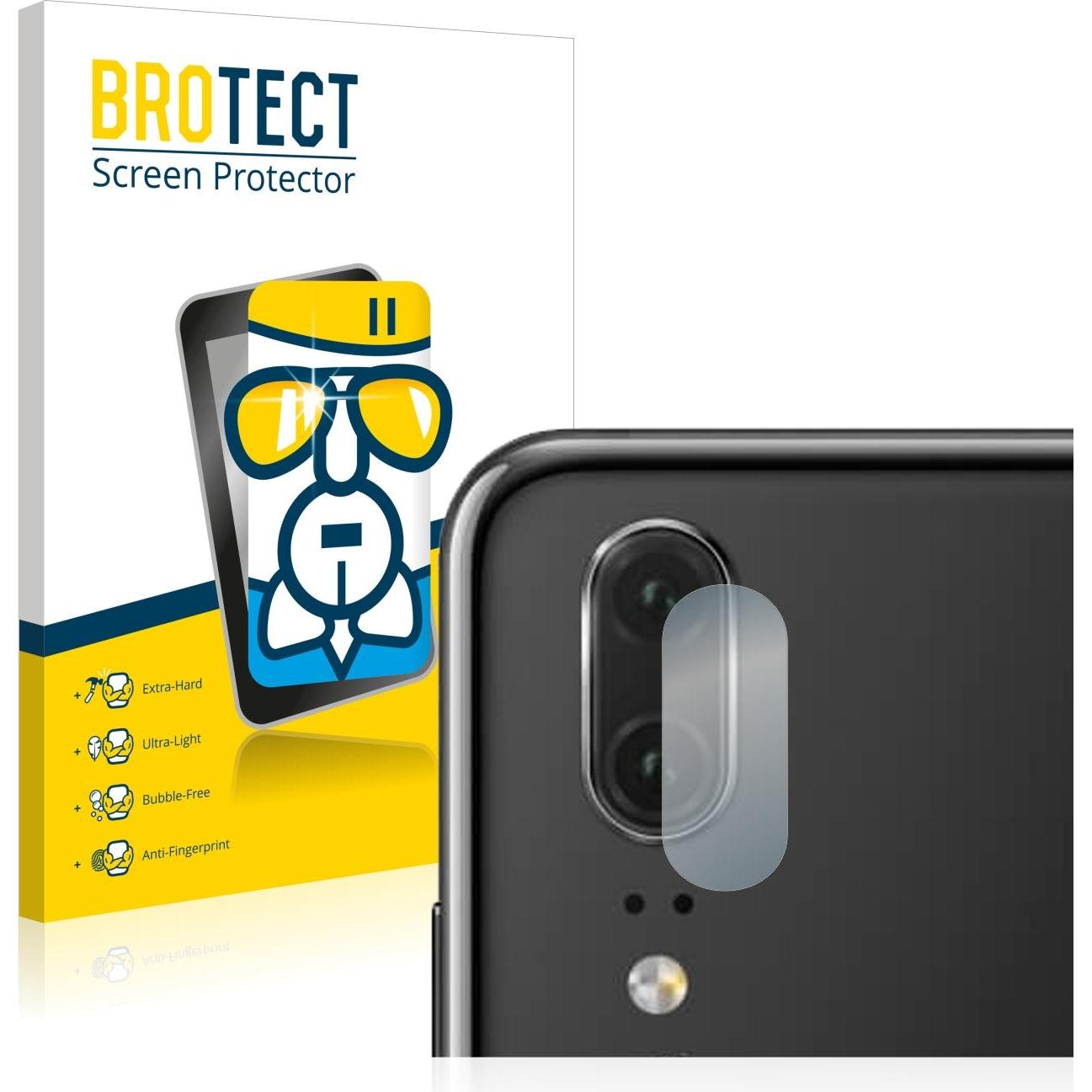 BROTECT AirGlass Panzerglasfolie (1 Stück, Huawei P20), Smartphone Schutzfolie, Transparent