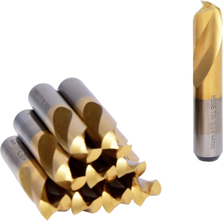 Image du produit KS Tools Foret pour soudure par points HSSE-TiN, 8 mm, lot de 10. (8 millimètres)