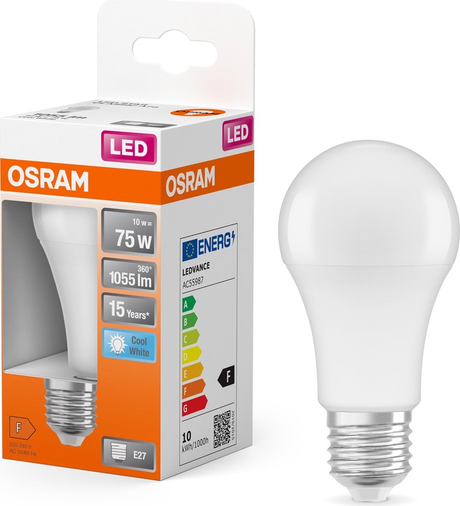 Immagine prodotto Osram Stella classica A (E27, 10 W, 1055 lm, 1 x, F)