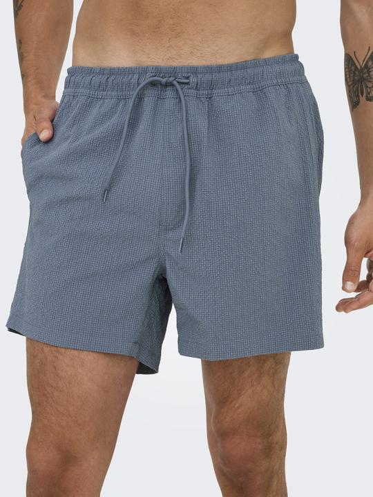 Actual product image Only & Sons Onsted Life Solid Seersucker Swim Noos (XL)