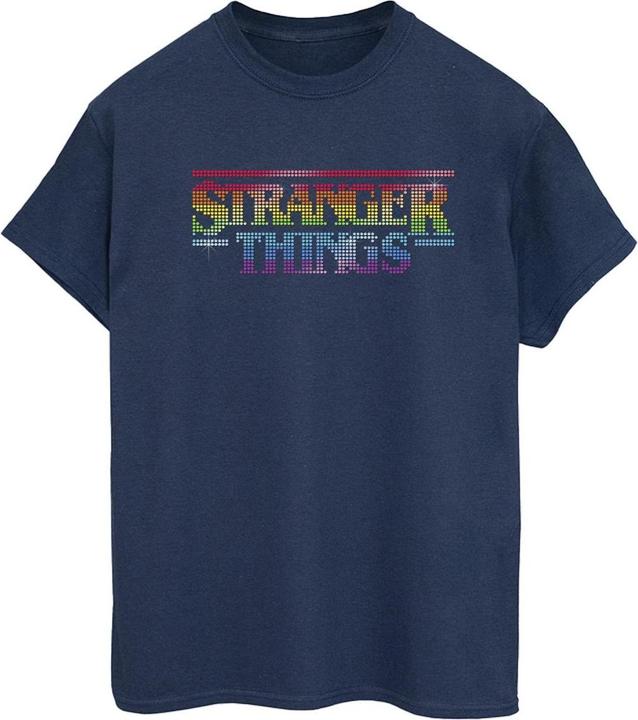 Immagine prodotto Netflix Stranger Things Rainbow Dot Logo Maglietta Ampia Donna (L)