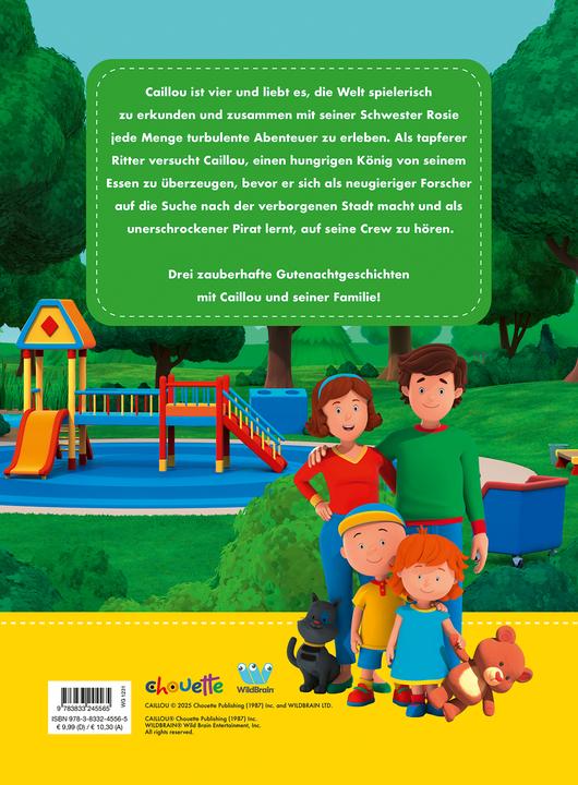 Actual product image Panini Caillou: Die schönsten Gutenachtgeschichten (German, Claudia weber, 2025)