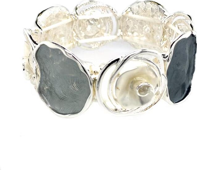 Transparent, Grau, Silber