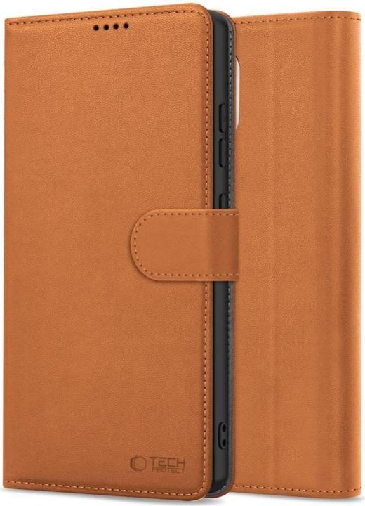 Actual product image Tech-Protect Wallet Case for iPhone 16e - Brown (Apple iPhone 16e)