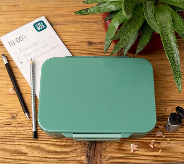 Produktbild Lekkabox Classic Lunchbox mit 4 Fächern & Trenner, forest
