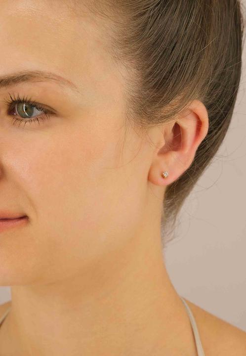 Image du produit Muau Boucles d'oreilles monture 4 poignées (Or jaune 750/18K)