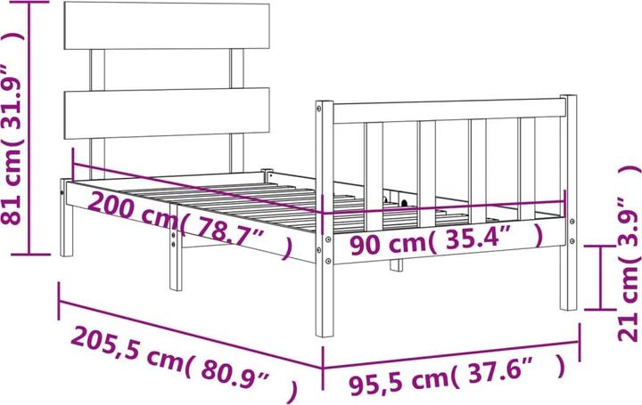 Image du produit VidaXL Dachan (90 x 200 cm)