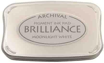 Actual product image Artoz Stamp Pad Brill. Moonlight White