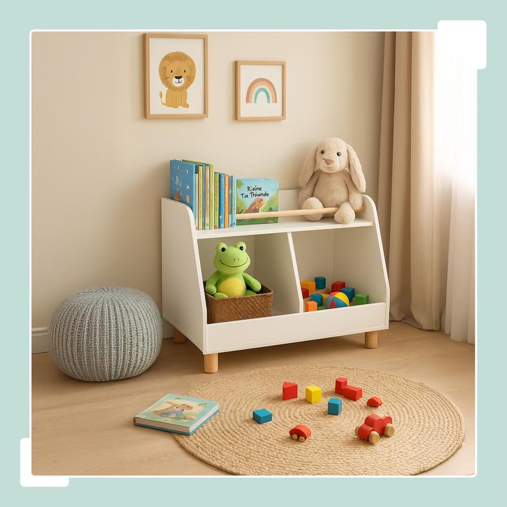 Actual product image Relaxdays Kinderregal niedrig für Spielzeug