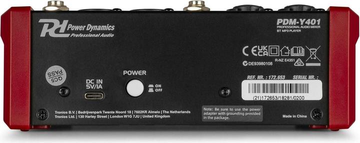 Produktbild Power Dynamics Mischpult PDM-Y401 (Studio- und Livemixer)